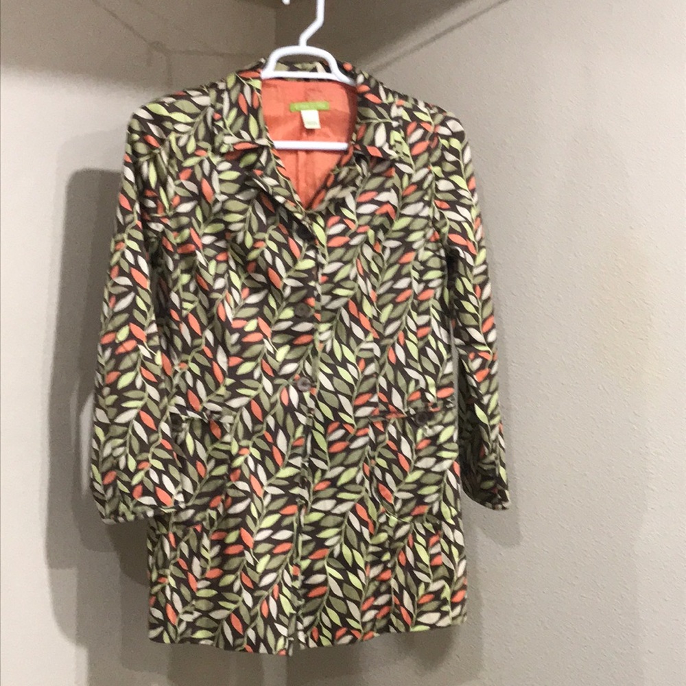 Sigrid Olsen long jacket size 6